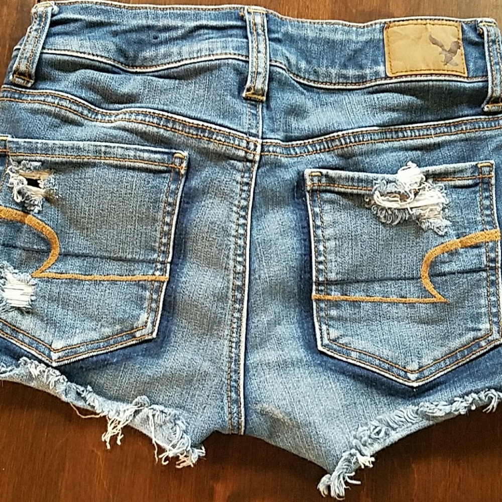 American Eagle high rise shortie shorts